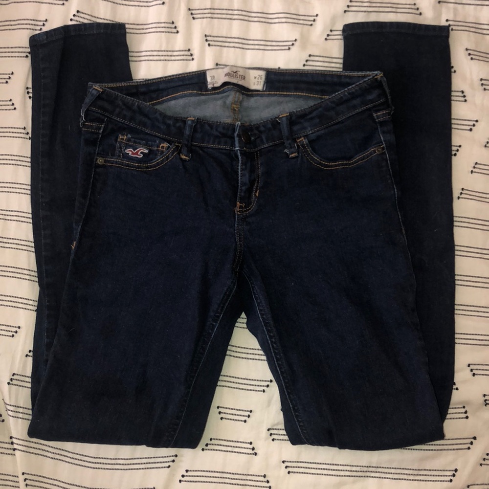 Hollister skinny dark denim jeans